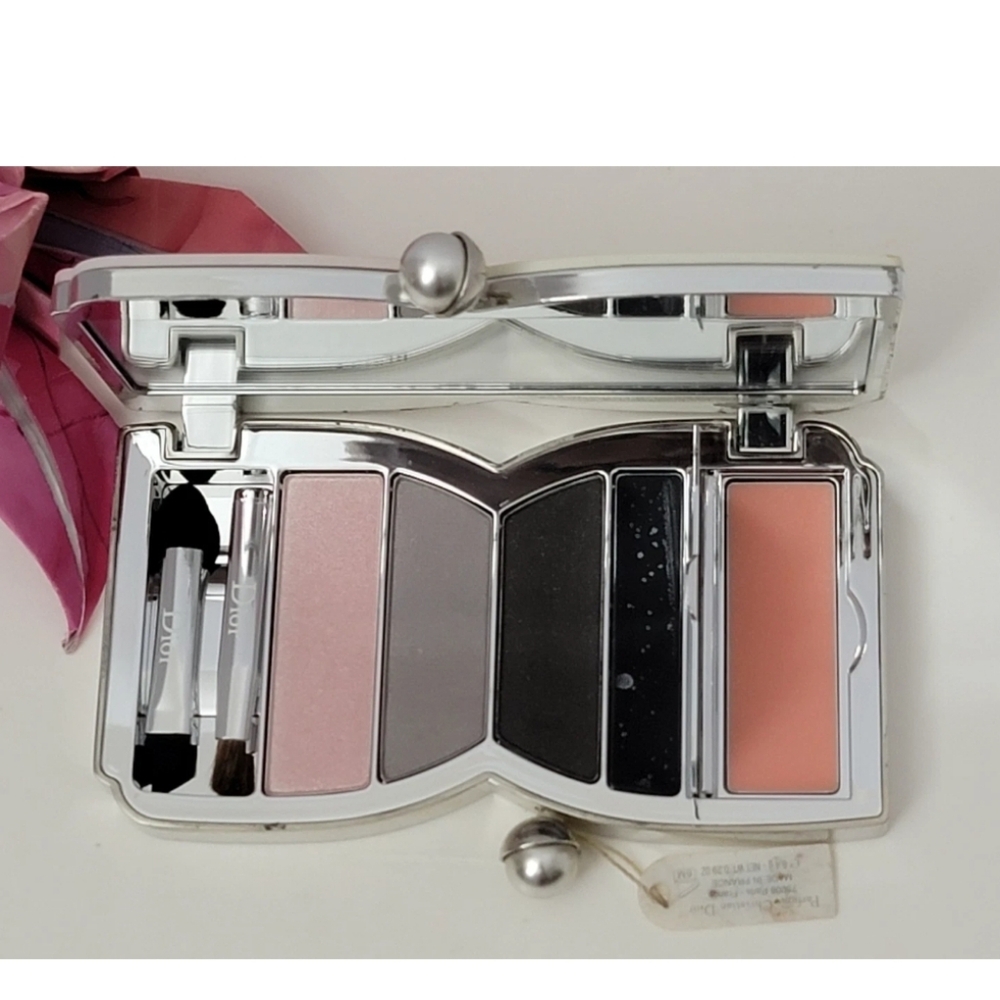Dior Cherie Bow Makeup Palette 001 Rose Poudre 2013 Limited Eye & Lip 001 Rose